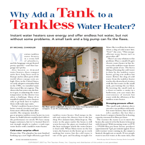 Why Add a Tank to a Tankless Water Heater?