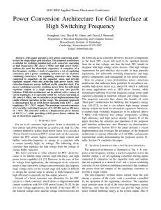 Power Conversion Architecture for Grid Interface at High