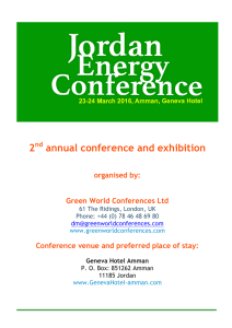 Jordan Energy Conference 2016 agenda