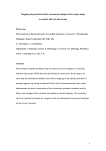 1 Mapping the potential within a nanoscale undoped GaAs region