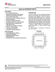 Gbps 2 x 2 Crosspoint Switch (Rev. A)