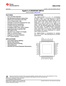 Gigabit 8x8 CROSSPOINT SWITCH (Rev. A)