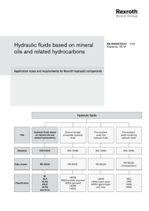 Hydraulic fluids based on mineral oils and related hydrocarbons