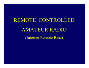 remote controlled amateur radio
