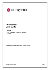 LG-Nortel 6804 IP Phone User Guide