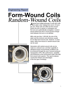 Form-Wound Coils Random-Wound Coils