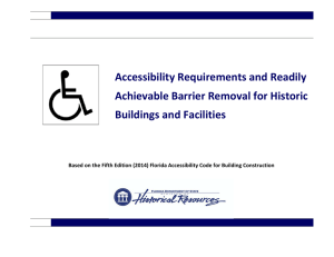 Accessibility Requirements and Readily Achievable Barrier