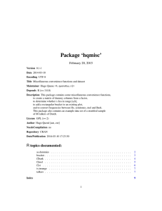 Package `hqmisc`