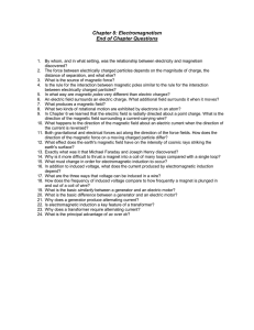 Chapter 8: Electromagnetism End of Chapter Questions