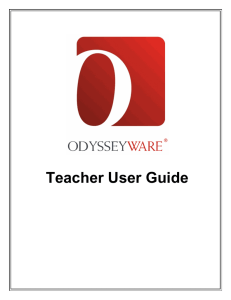 Teacher User Guide