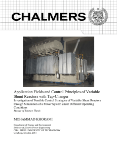 Application Fields and Control Principles of Variable Shunt Reactors