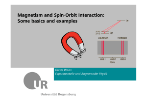Magnetism and Spin-Orbit Interaction: Some basics and examples