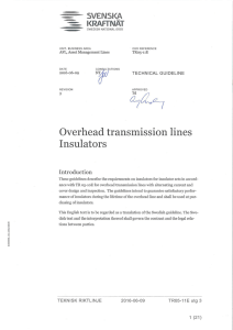 Overhead transmission lines Insulators