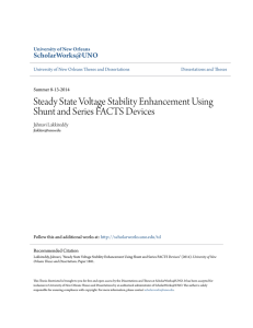 Steady State Voltage Stability Enhancement Using Shunt and Series