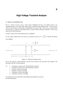 Chapter 4 - High Voltage Transient Analysis