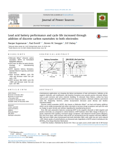 Lead acid battery performance and cycle life increased through