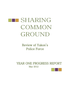 Sharing Common Ground Year One Progress Report