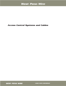 Access Control - West Penn Wire