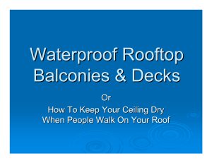 Waterproof Rooftop Decks