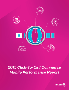 2015 Click-To-Call Commerce Mobile Performance Report