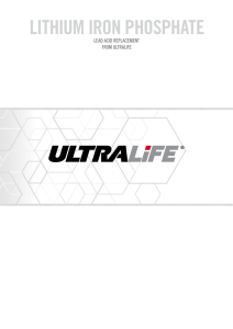 LITHIUM IRON PHOSPHATE - Ultralife Corporation