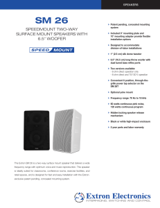 SPEEDMOUNT TWO-WAY SURFACE MOUNT SPEAKERS WITH