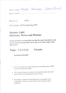 Circuits - TavistockCollegeScience