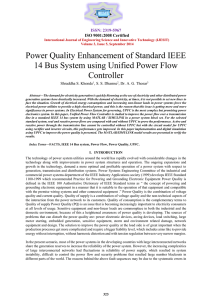 Power Quality Enhancement of Standard IEEE 14 Bus System using