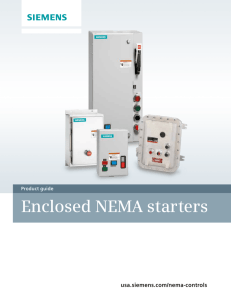 Enclosed NEMA starters