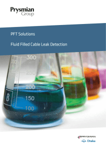 PFT Solutions Fluid Filled Cable Leak Detection