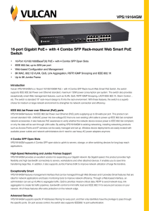 16-port Gigabit PoE+ with 4 Combo SFP Rack