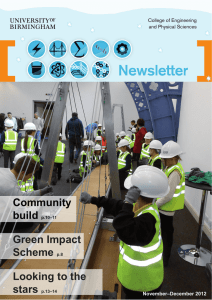 Community build p.10–11 Green Impact Scheme p.8 Looking to the