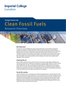 Clean Fossil Fuels - Workspace