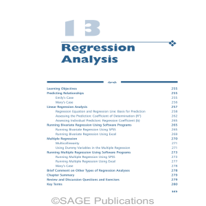 Regression Analysis