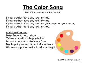 The Color Song - Teaching Mama