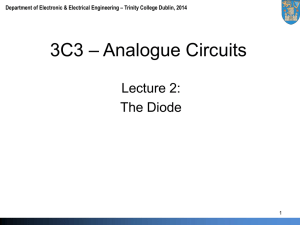 The Diode - Department of Electronic and Electrical Engineering