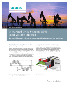 Integrated Drive Systems (IDS) High Voltage Stresses