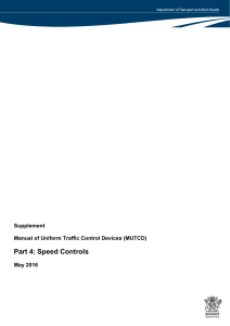 MUTCD Part 4 Speed Controls