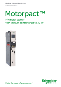 MV motor starter with vacuum contactor up to 7.2 kV