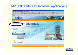MV Soft Starters for Industrial Applications
