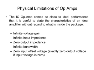 Physical Limitations of Op Amps