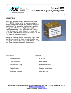 Broadband Frequency Multipliers