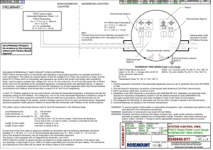 Control Drawing Rosemount 5900 Series