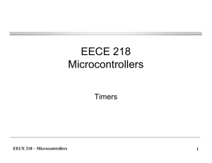 EECE 218 Microcontrollers