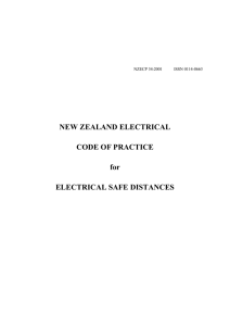 NEW ZEALAND ELECTRICAL CODE OF PRACTICE for