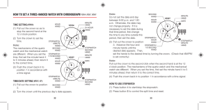 How to Set a Three-handed Watch With