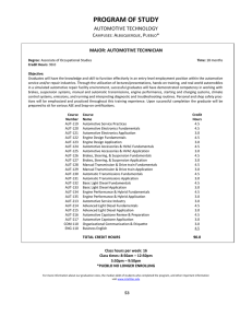 Automotive Technician Courses