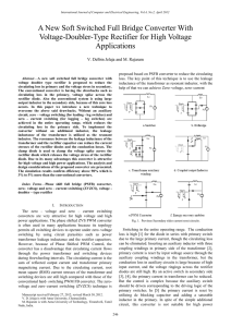 A New Soft Switched Full Bridge Converter With Voltage