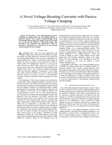 A Novel Voltage-Boosting Converter with Passive Voltage Clamping