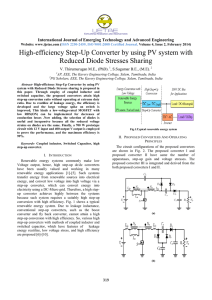 High-efficiency Step-Up Converter by using PV system with